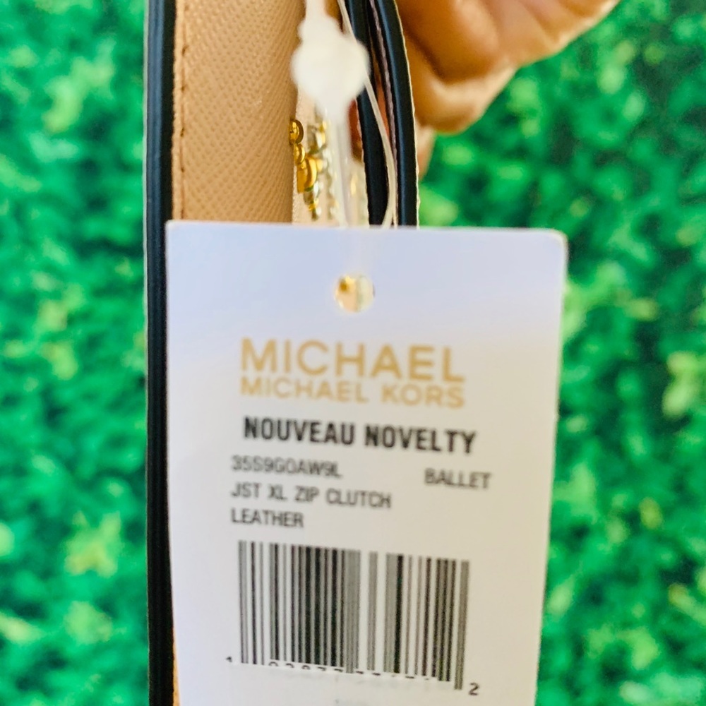 Michael Kors NOUVEAU NOVELTY Large XL Zip Clutch - Picture 6 of 8